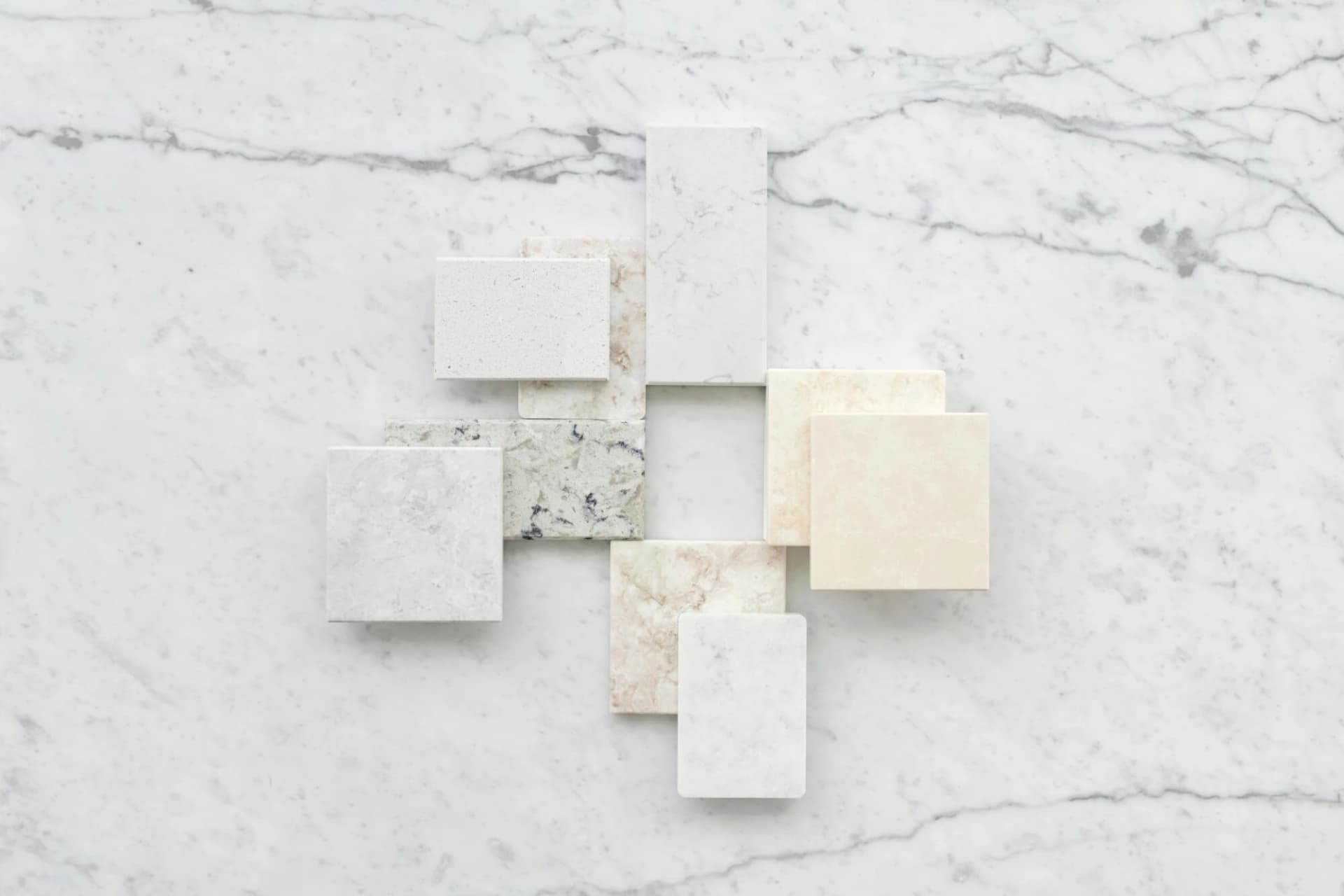 marble and tile flooring